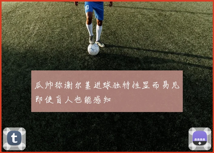 瓜帅称谢尔基进球独特性显而易见即使盲人也能感知